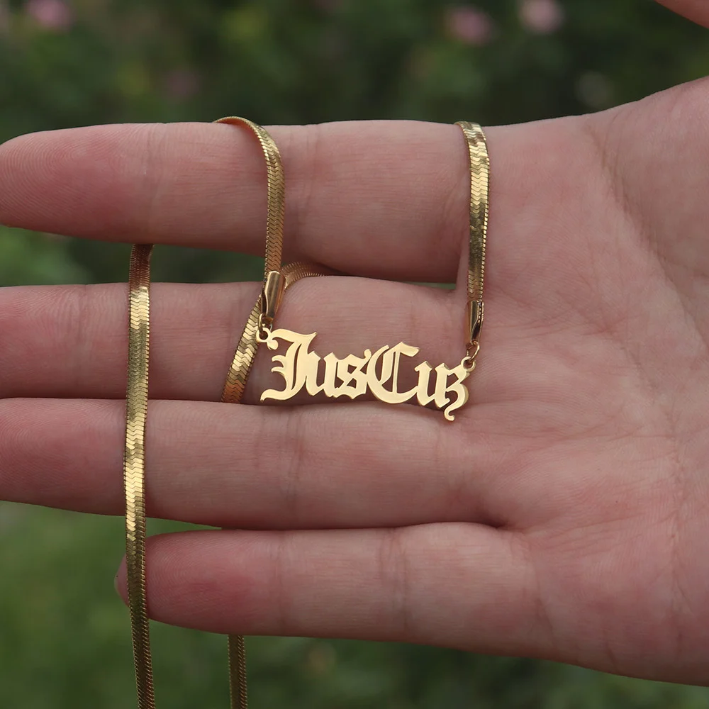 Stainless Steel Choker Custom Name 