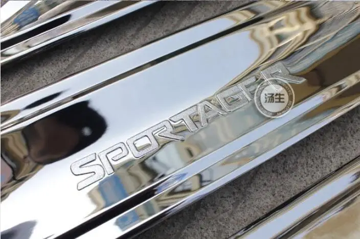 Для 2011-2012 KIA Sportager Высококачественная ABS Хромированная накладка молдинги Боковая дверь украшения