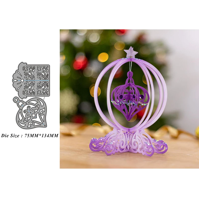 

Christmas Gift Box and Lantern Metal Cutting Dies Stencil Scrapbooking Embossing 2021 New Christmas Craft Dies Diy Molds