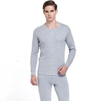 

new autumn and winter men's slim round neck autumn clothes long pants bottoming cotton sweater