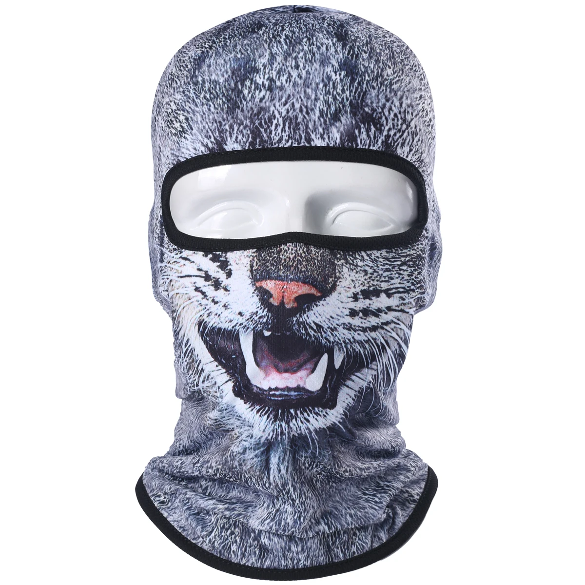 Велосипедные головные уборы с 3d-изображением животных, кошек, собак, Балаклава на Хэллоуин, сноуборд, зимний утеплитель, Ветрозащитная маска на шлем для мужчин и женщин - Цвет: BNB100