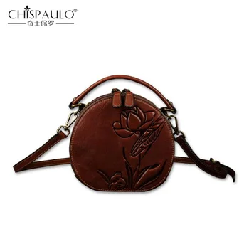 

New Embossed Genuine Leather Women handbag Vintage Shoulder Bag Designer Messenger Bag High Quality Famous Women Bag sac a main