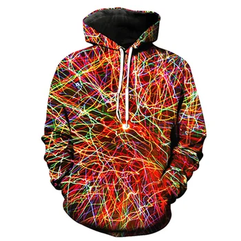 

Colour line printed cap pocket pullover men's fashion cap and men's hoodie