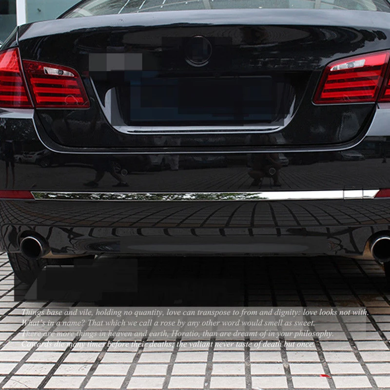 3 шт. для BMW 5 серия F10 2011 2013 нержавеющая сталь хром задний бампер формовочная