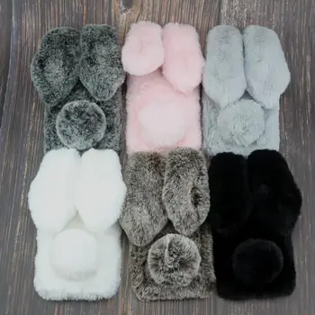 

Rabbit Fur Case For Meizu 16 15 Lite Plus 5S M5s M5 6 M6 6T A5 5C M9C MX5 5S M5s 5 6 Bunny Doll Cover