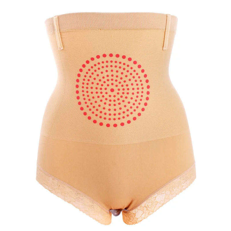 MAGNETIC Sexy Women fiber Panties Fashion Designer Body Shaper Hip Abdomen Tummy Control Briefs High Waist Underwear - Цвет: nude 40-70kg