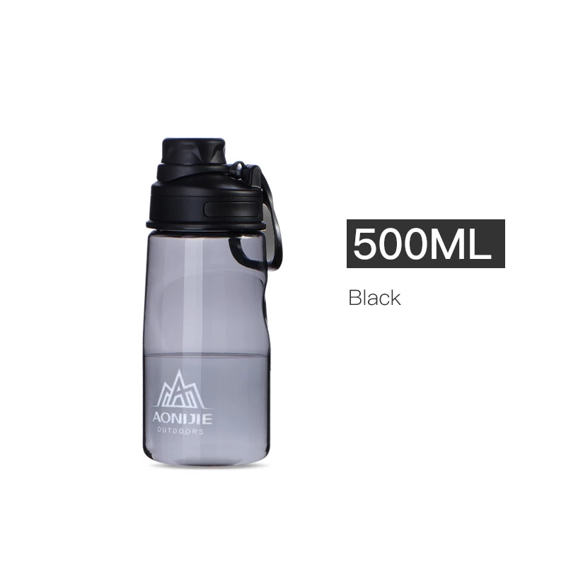 500ml Black AONIJIE SD32 Спорт 500 мл 700 мл защита от проливов Тритан воды Bottlle чашка чайник BPA бесплатно для езды на велосипеде фитнес-зал тренировки - Цвет: 500ml Black