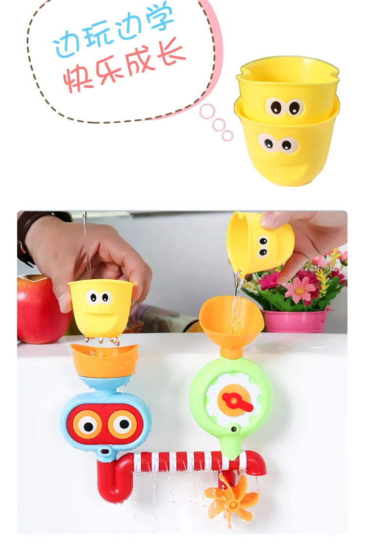 Baby Bath Toy Play Water Rotary Table Shower Children Infant Bathroom Water Toys 1-3 Years Old GIRL'S Boy
