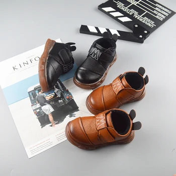 

Casual Leather Shoes Toddler Soft Soled Walking Kids Shoes Children Shoes Winter Baby Girls Boys Anti-Slip