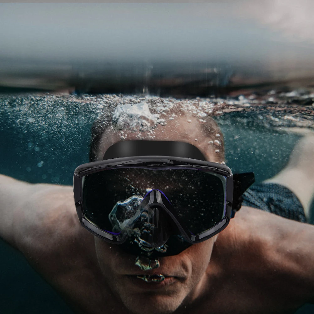 Унисекс маска для подводного плавания и дайвинга, противотуманные очки Skuba для дайвинга, очки для подводного плавания с широким видением, аксессуары для водных видов спорта и плавания