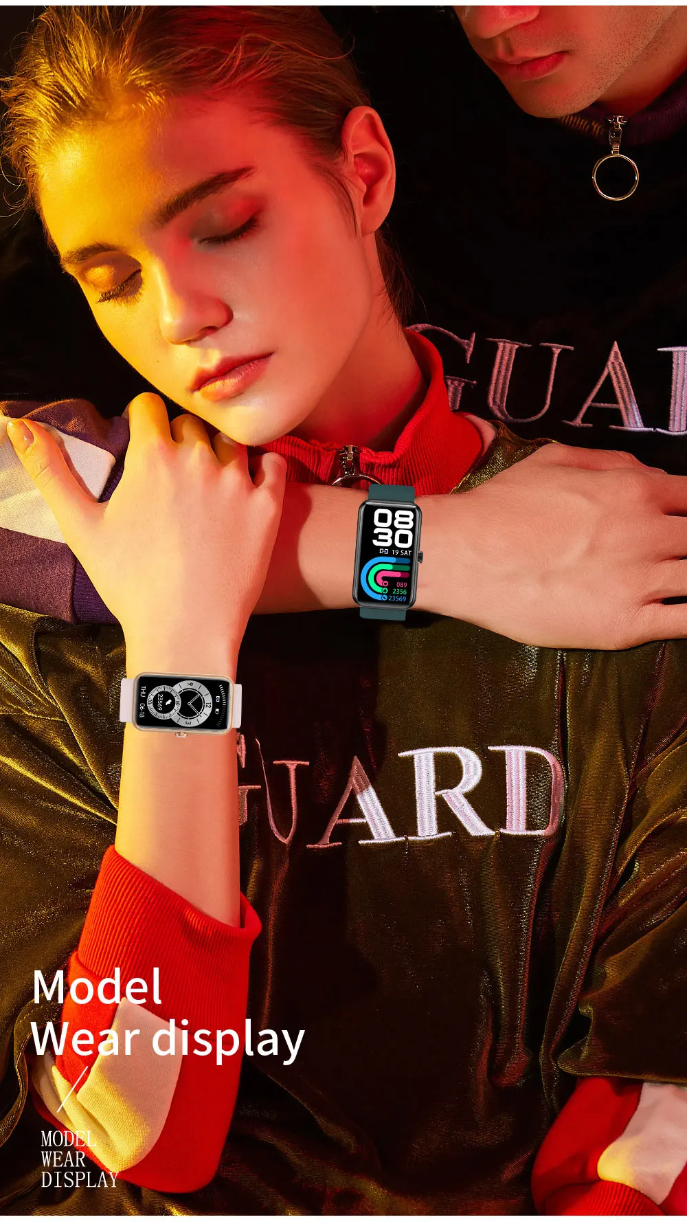 2021 Women Smart Watch For Huawei Smart Bracelet Sport Fitness Men Smartwatch Heart Rate IP68 Waterproof for Ladies Smart Band 6