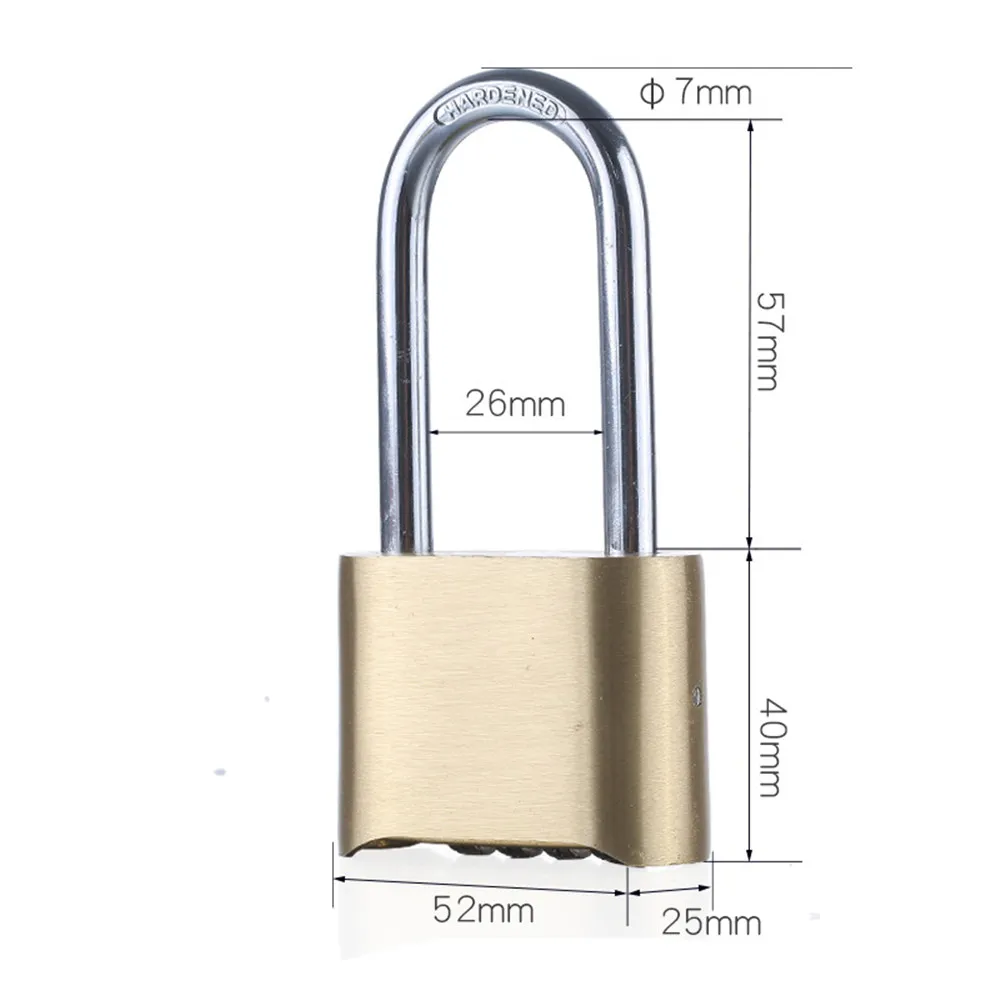 Cadenas à Combinaison WordLock à Lettres - 4 Molettes, Code Personnalisable, Corps Inox 80mm (réf. 721820)