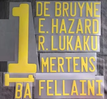

2020 Belgium Nameset DE BRUYNE R. LUKAKU E. HAZARD CARRASCO MERTENS namesCustomize Aany Name Number Soccer Patch Badge