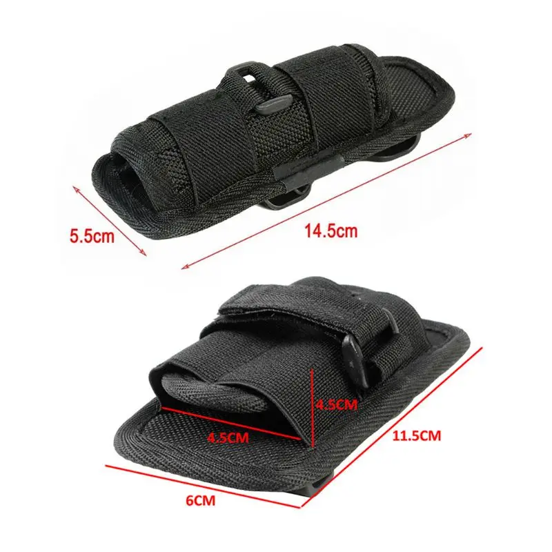 1 PC 360 Degrees Rotatable Flashlight Holster Torch Case for Belt Torch Cover Lighting Accessories