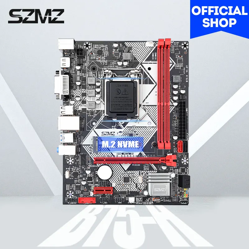 SZMZ B75H LGA1155 motherboard set  with 2*8gb DDR3