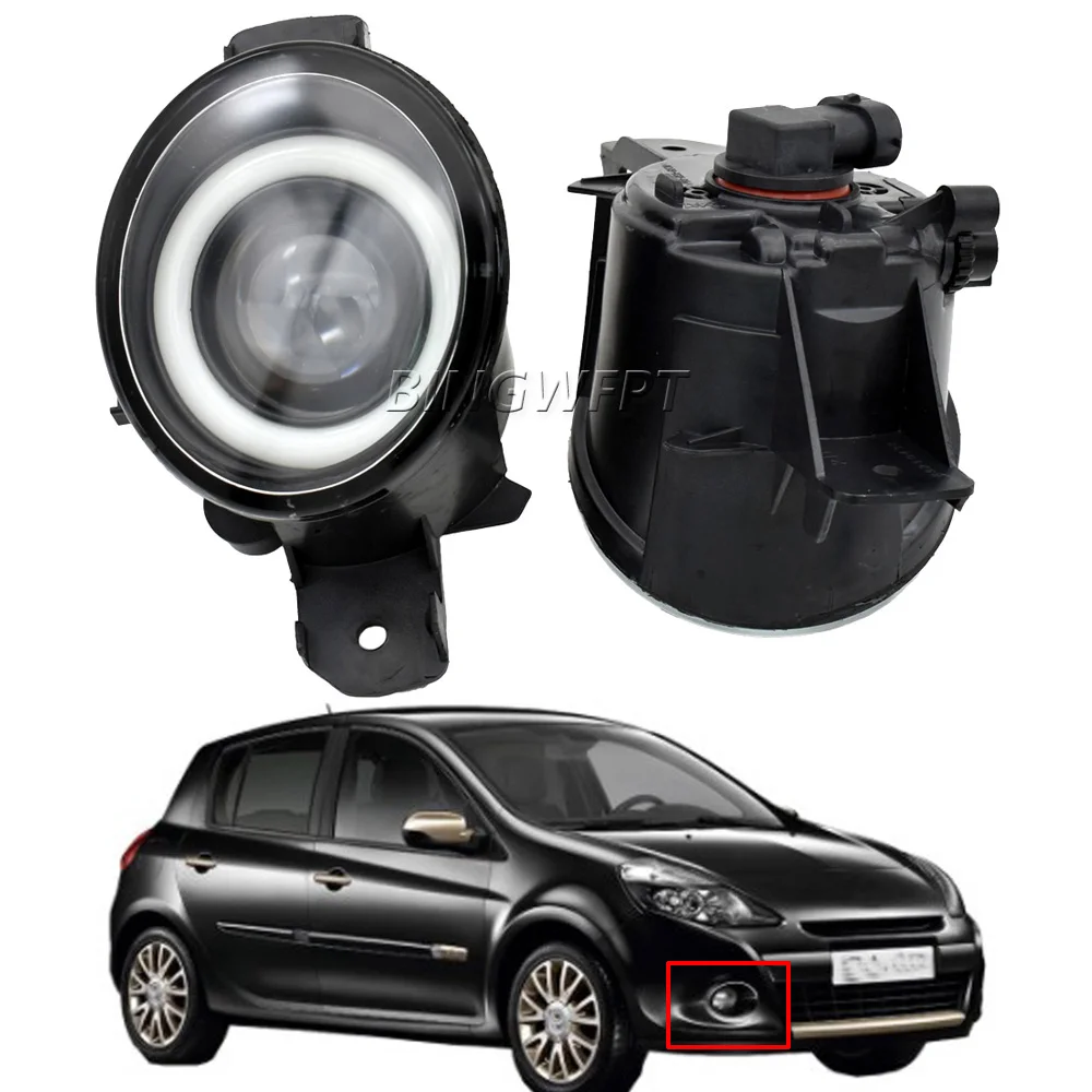 1 Paio Fendinebbia Destro + Sinistro Gruppo Fendinebbia Led Drl 12V Per Renault Clio 2 3 Laguna Vel Satis Modus Master Symbol Thalia