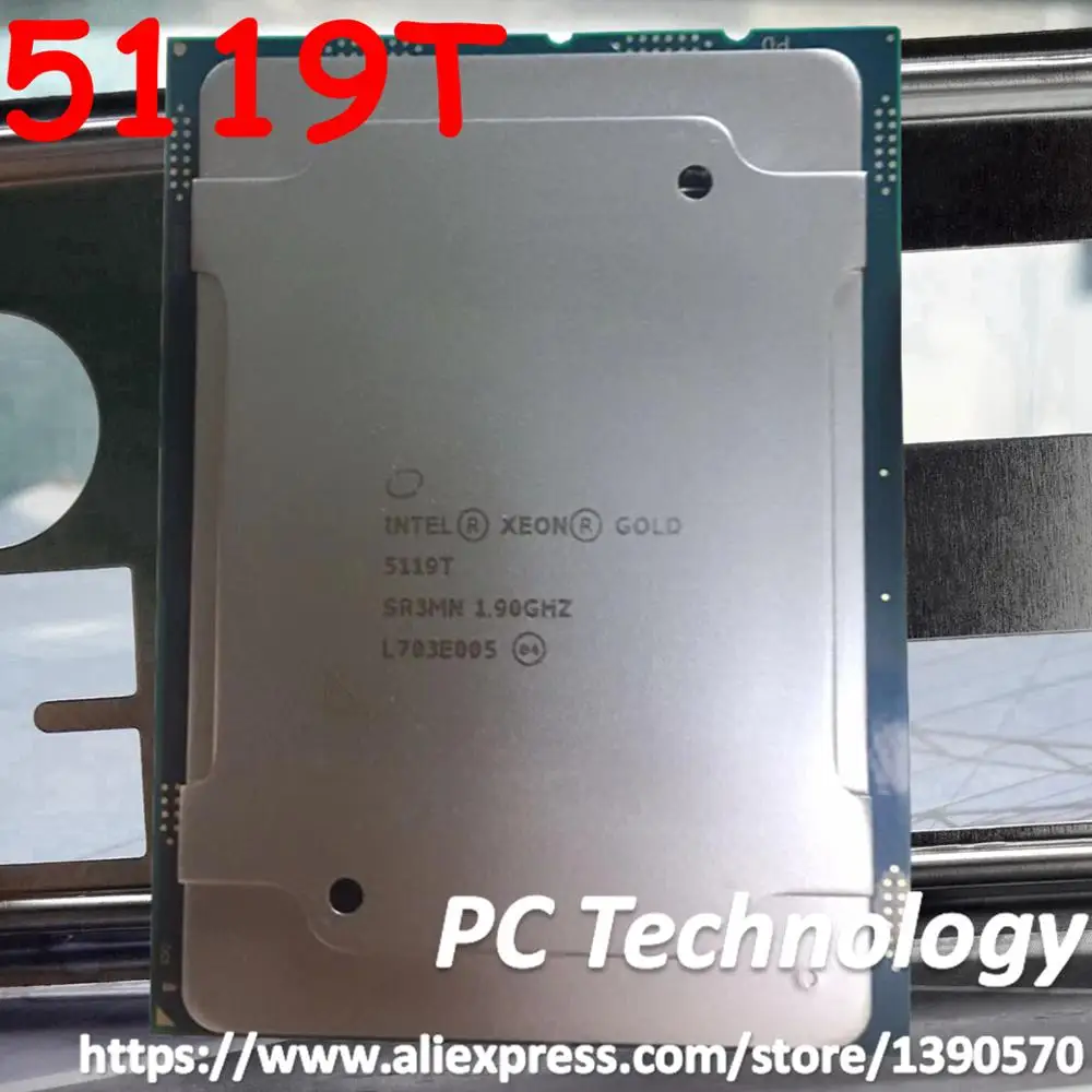 Оригинальный процессор Intel Xeon Gold 5119T cpu QS версия Gold5119T 19 25 M 1 90 ГГц 14 ядер 85 Вт LGA3647