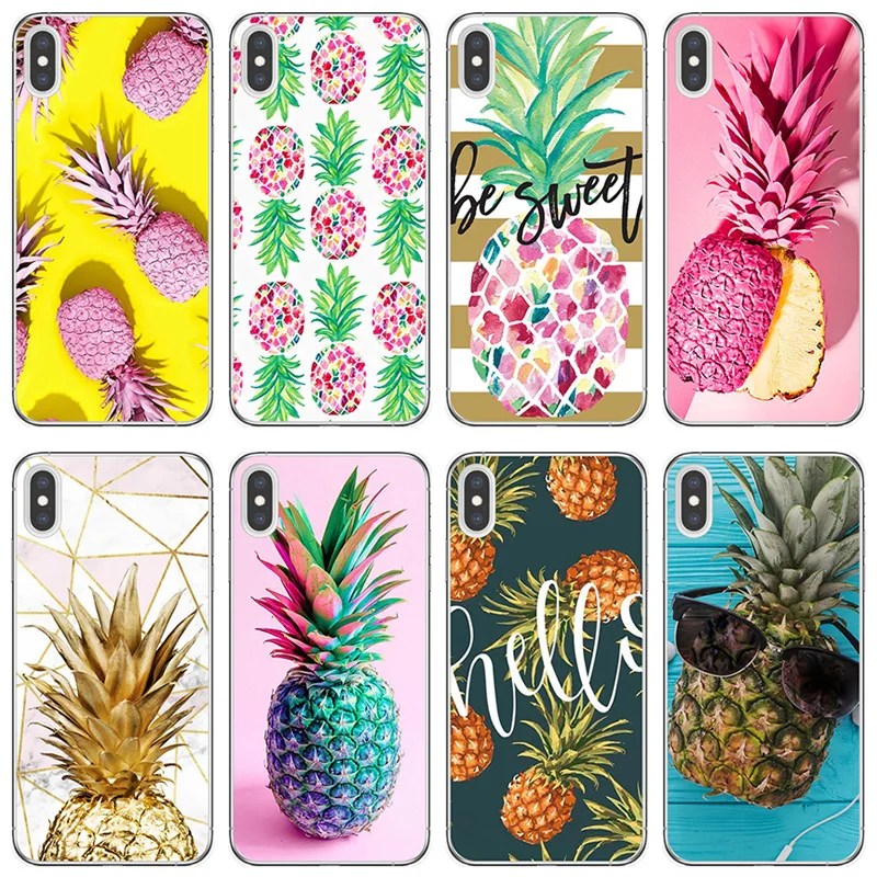 

Pineapple Case transparent TPU Cover for iPhone X 6 6s 7 8plus phone case For iPhone 11 Pro max XS Max XR Luxury Case Coque