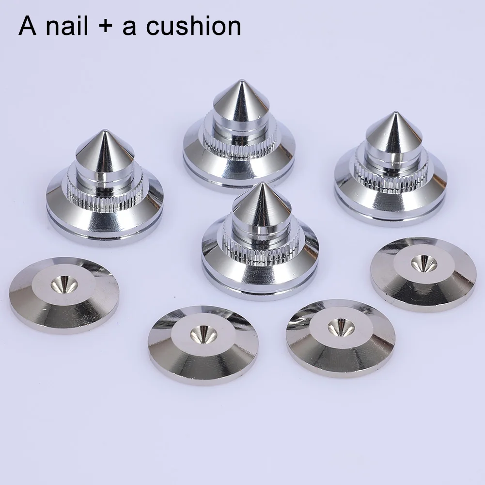 

Anti Shock Scratchproof Amplifier Stand Silver Speaker Spikes Brass CD Bile Machine Foot Pad Tools Easy Install Accessories DAC