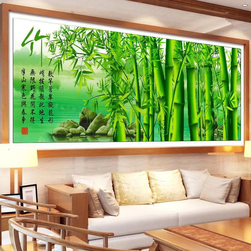 5d стабильно Gaosheng картина безопасность богатства и Honour Bamboo полная дрель вышивка