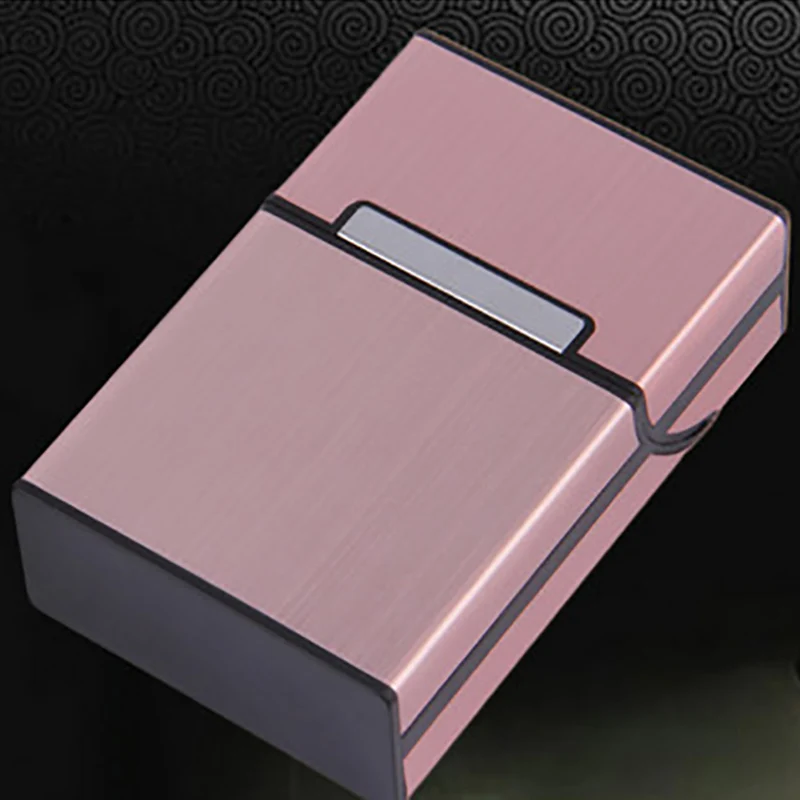 Cigarette Case 1PC Smoking Cigarettes Aluminum Cigarette Case Cigar Tobacco Holder Pocket Box Storage Container Gift Box