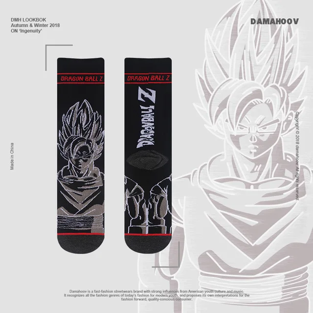 A Новинка; аниме «Жемчуг дракона» мячей Zetto Son Goku Косплей Аксессуары Super Saiyan Kakarotto детские чулки для взрослых носки до лодыжки хлопковые носки - Цвет: A