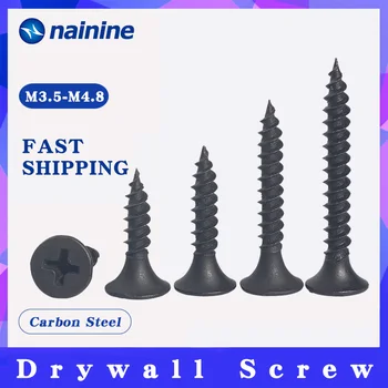 

50Pcs M3.5*16/20/25/30/35/40/50 Self-tapping Screws Phillips Ash Phosphorus Drywall Screw With Bugle Head Wood Screw HW067