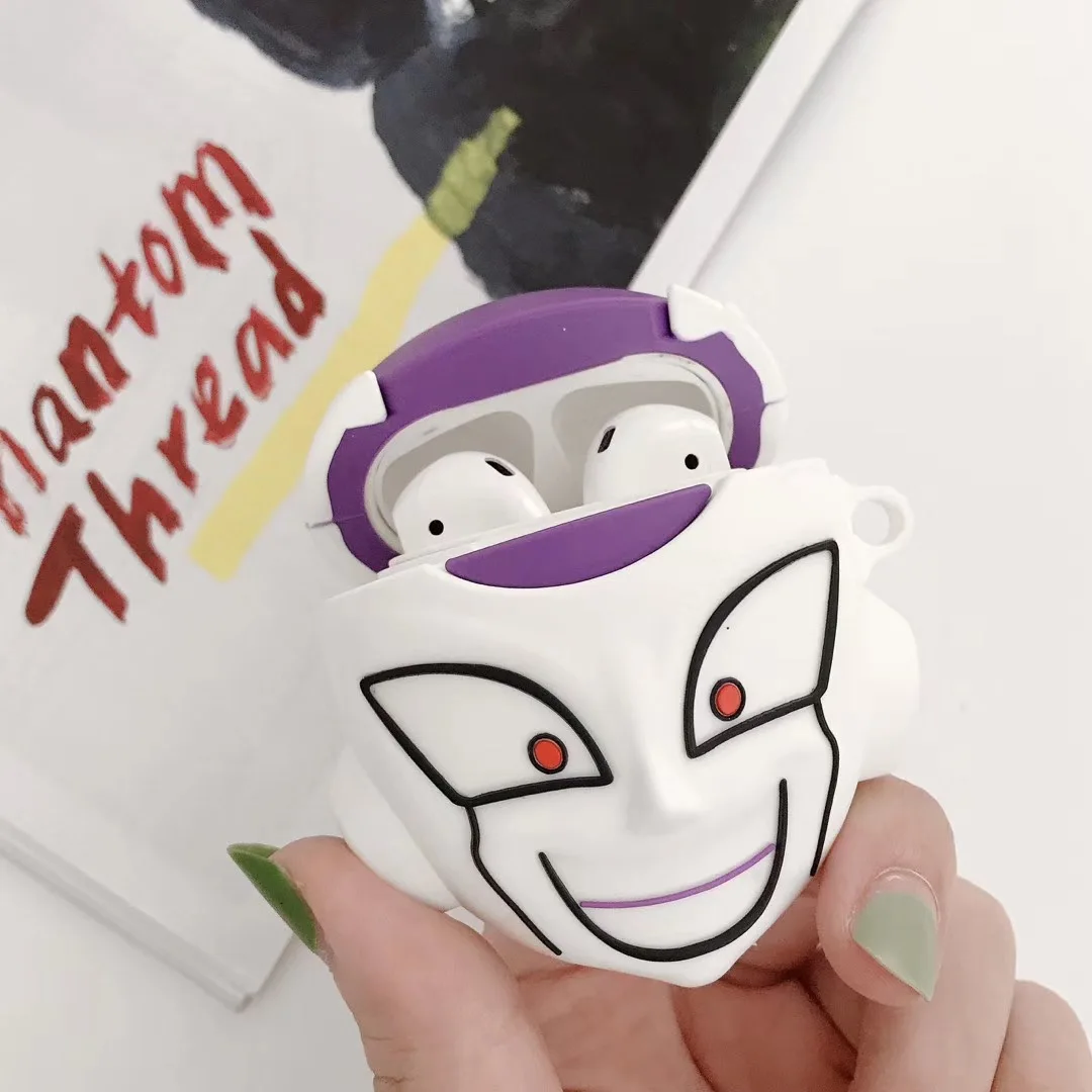 Японский аниме Dragon Ball Goku Frieza Piccolo Buu чехол для гарнитуры для Airpods 2 1 мультфильм 3D силиконовые Bluetooth наушники коробка крышка