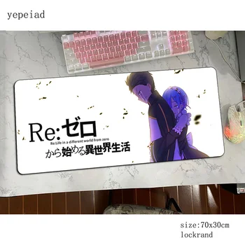 

re zero mouse pad 800x300x4mm mats Beautiful Computer mouse mat gaming accessories Domineering mousepad keyboard games pc gamer