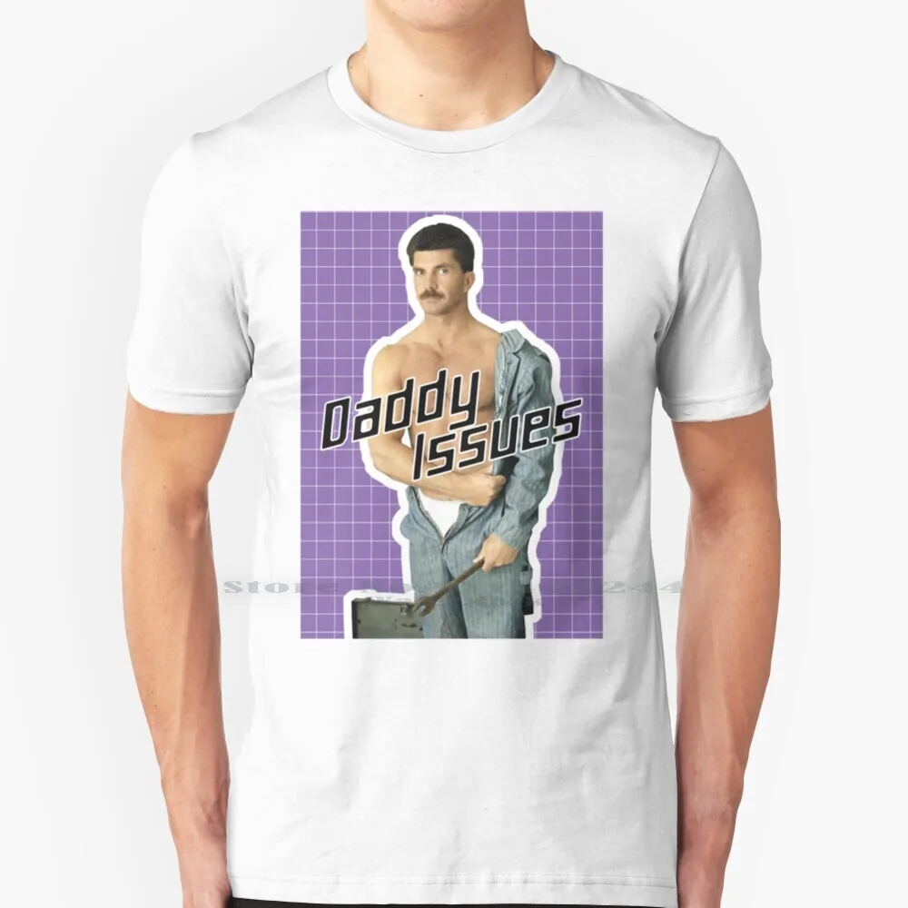 Papà Problemi 80S 90S T Shirt Di Cotone 6Xl Lgbt Gay Pasta Di Dell'Annata Gay Retro Gay Omosessuali Retro Muscolare Papà Giovani Beer Can Cazzo