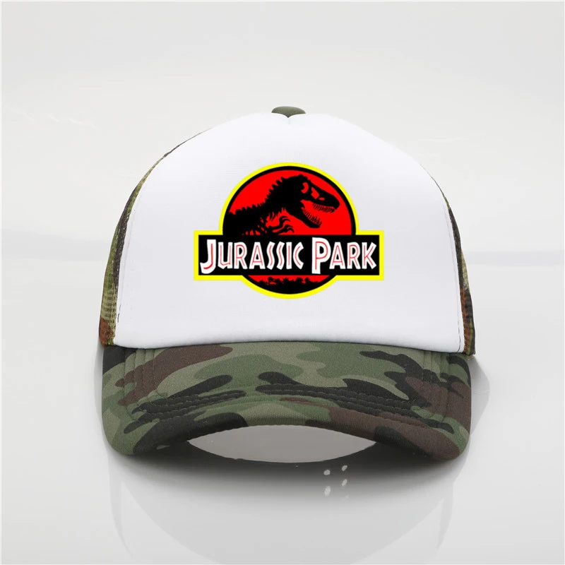 Jurassic Park pattern printing baseball cap Men and women Summer Trend Cap New Youth Joker sun hat Beach Visor