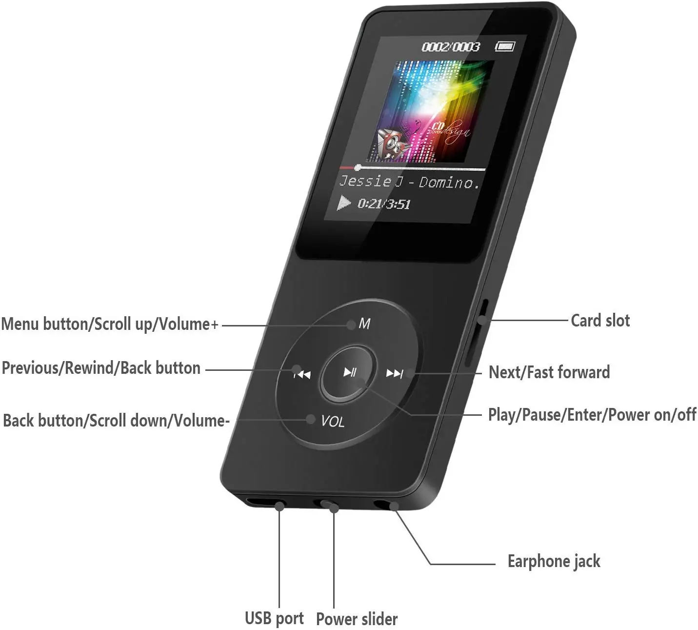 Version Bluetooth MP3 Music Player with Loud Speaker built-in 16G/32GB HiFi Portable Walkman with Radio /FM/ Record mp3 плееры sandisk mp3 player