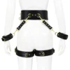 Thierry 4pcs/set PU leather handcuffs leg cuffs waist belt bondage Restraints set ,BDSM sex toys for couples adult games ► Photo 2/6