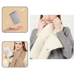 Useful Skin-friendly Tear Resistant Women Down Scarf Premium Down Filled Puffer Scarf for Hiking Winter Puffer Scarf