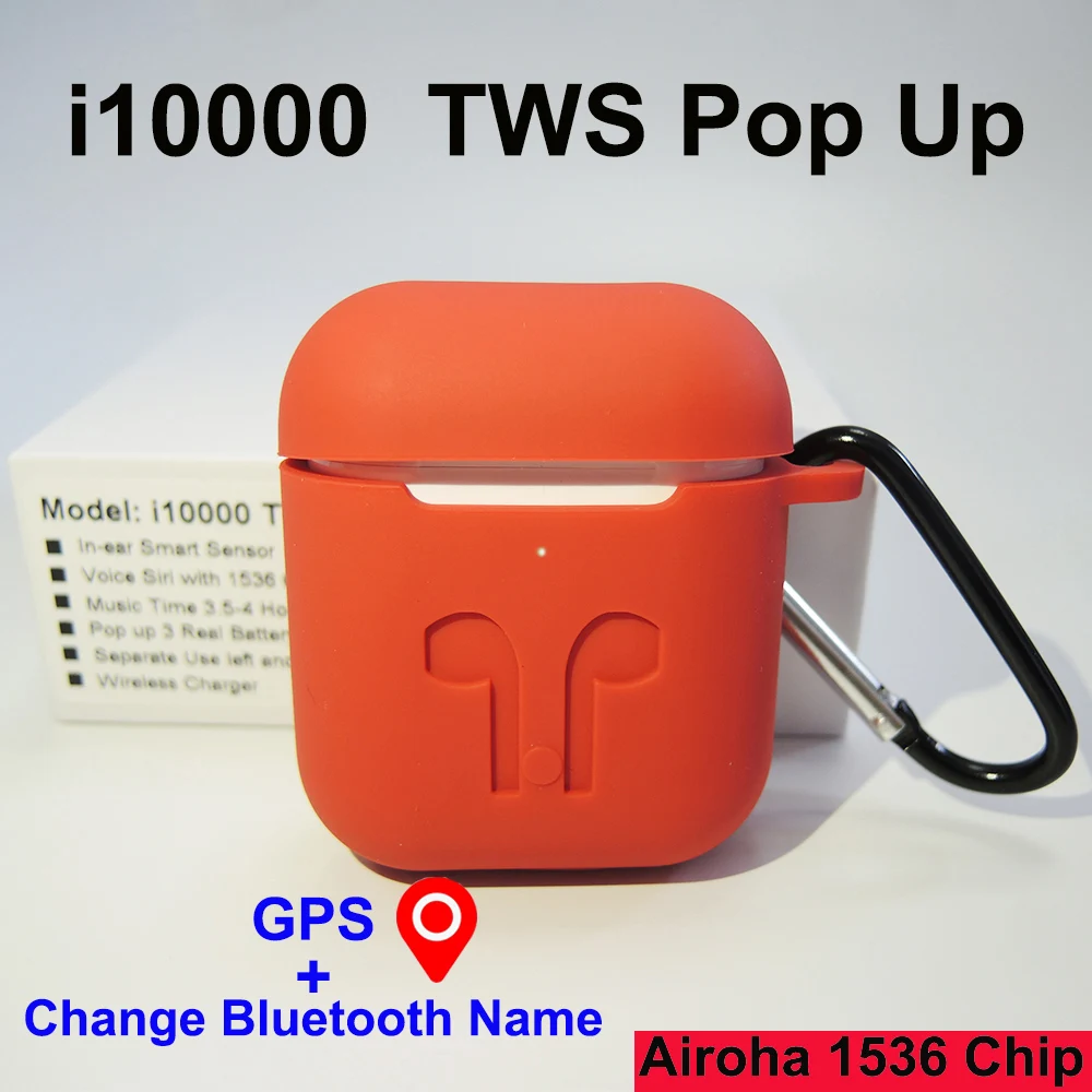I10000 TWS Bluetooth наушники gps местоположения для IOS Беспроводные наушники гарнитура для смартфона PK i200 i500 i90000 TWS