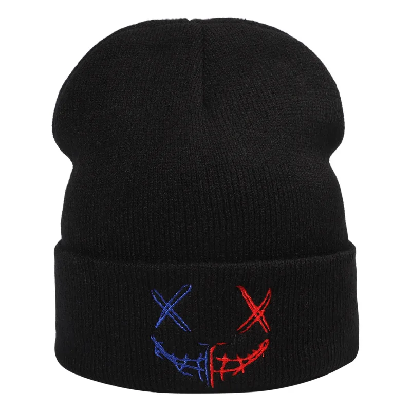 Winter Beanie Daily Hat Cuffed Skull Hat Unisex Knitted Cap Black Women's Warm Beanies Ski Bonnets Hats for Women and Men 2021 