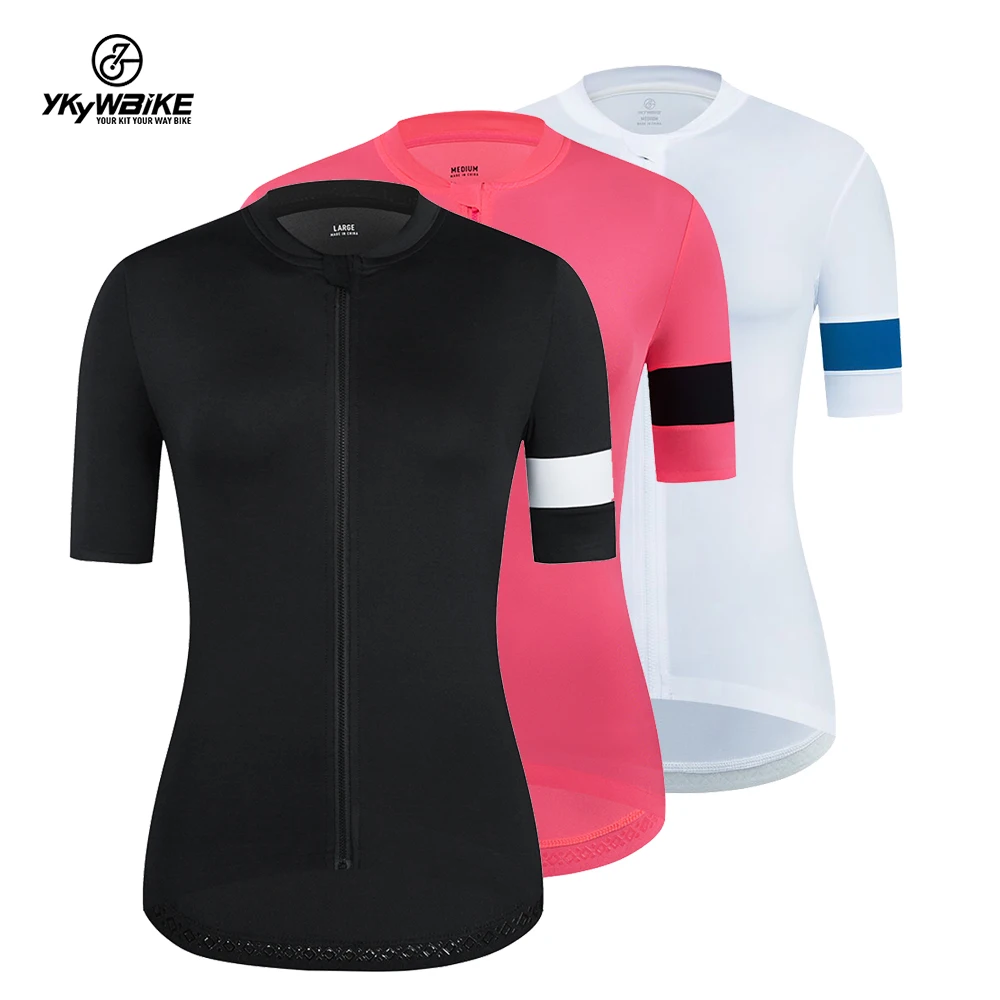 YKYWBIKE Women Mtb Pro Cycling Jerseys Summer Short Sleeve Bicycle Mountain Breathable Bicycle Jersey Quick-dry Bike Clothing