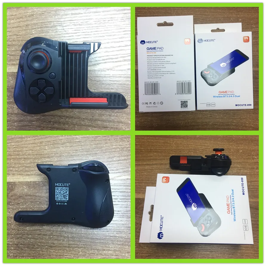 Беспроводной bluetooth-геймпад с одной рукой, джойстик для MOCUTE-059, Android, IOS, телефон, PUBG, игровой коврик, перезаряжаемая игровая ручка
