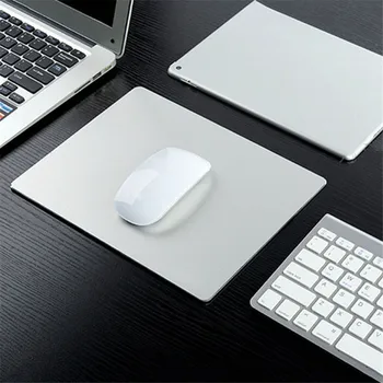 

Gaming Aluminum Mouse Pad Hard Smooth Thin Computer Metal Mousepad Double Side Waterproof Non-slip Hard for Home Office Desk Mat