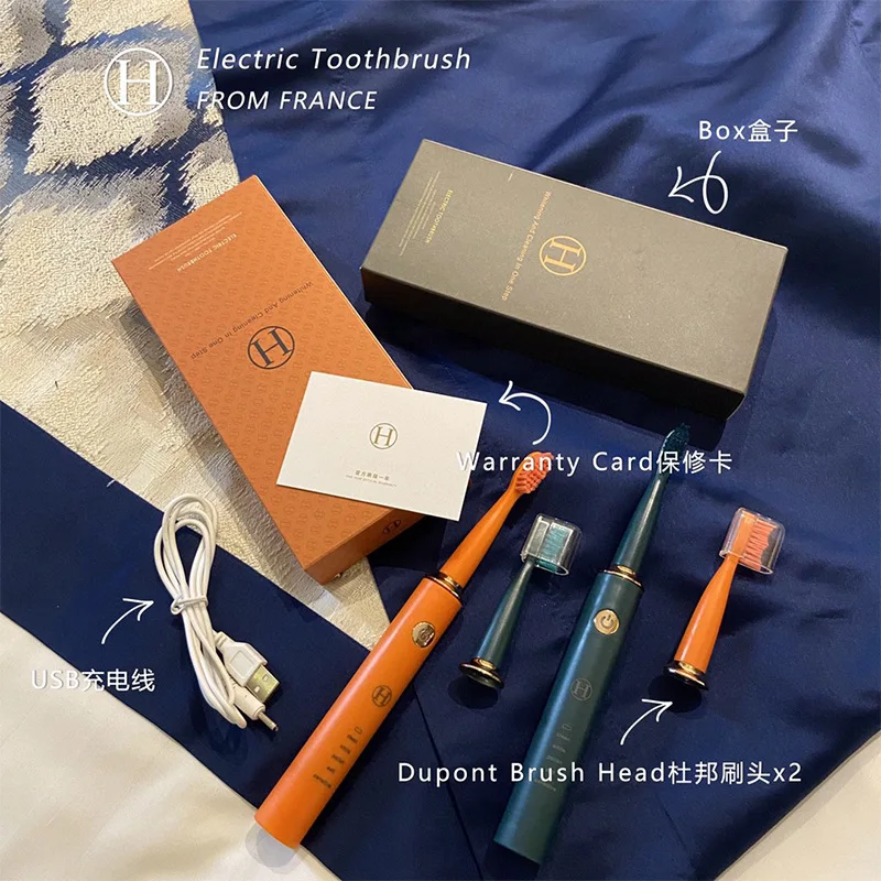 

Electric Toothbrush High-End Oral Cleaner Universal Smart Sonic Vibration Five-Speed Waterproof 5V2A Adults Acoustic Wave 3C
