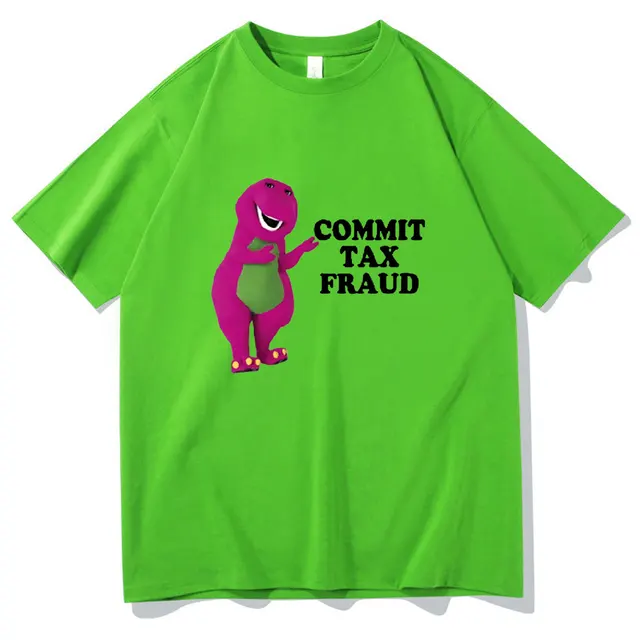 Clothes Commit Tax Fraud Short Sleeve Men Graphic Tshirt- Rugged Outdoor Collection Men Women Print Novelty T Shirt Cotton Tops Green