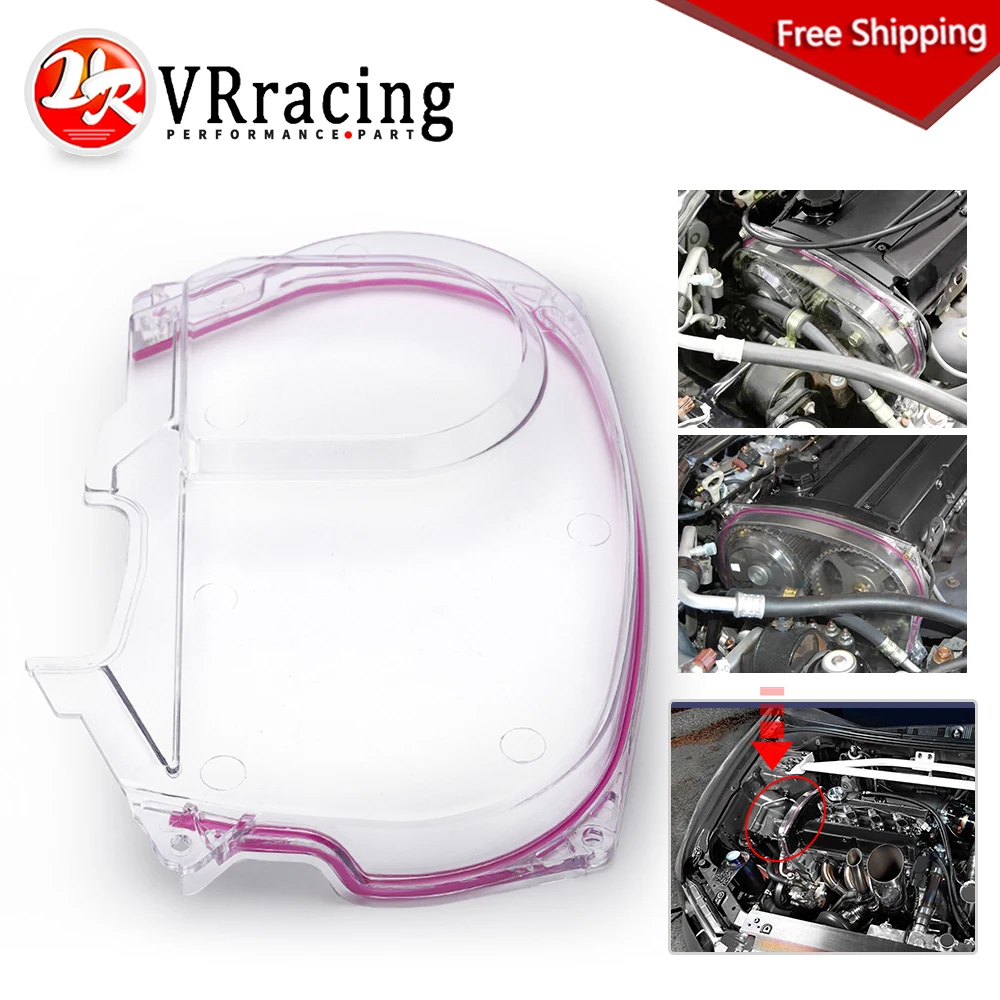Timing Belt Cover Pulley Clear Cam Gear For Mitsubishi Lancer Evolution EVO 9 IX Mivec 4G63 