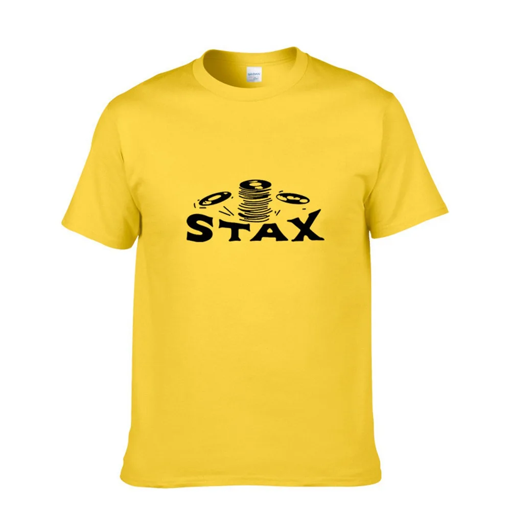 Лучшая мужская футболка для фитнеса с принтом Stax черного цвета Милая футболки