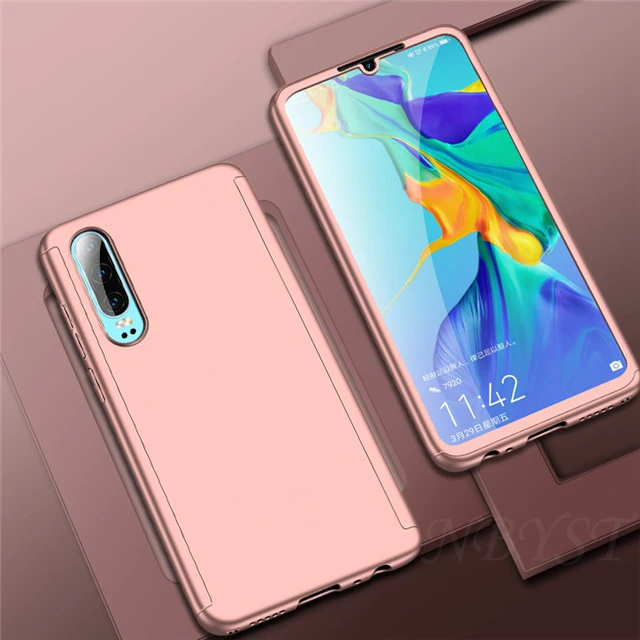 RoseGold Роскошный 360 полный защитный чехол для телефона huawei Y9 Y7 Prime Y6 Pro чехол для huawei Y7 Y6 Y5 P Smart Plus Z чехол - Цвет: RoseGold