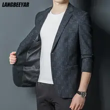 

Top Grade New Designer Brand Casual Fashion Party Jacket Slim Fit Blazer For Men Korean Night Elegant Suit Coat Men's Clothes