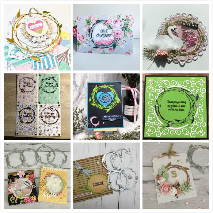 

Eastshape Circle Frame Metal Cutting Dies Dies Scrapbooking Album Die Cut Embossing Stencil Decor Dies 2019 New