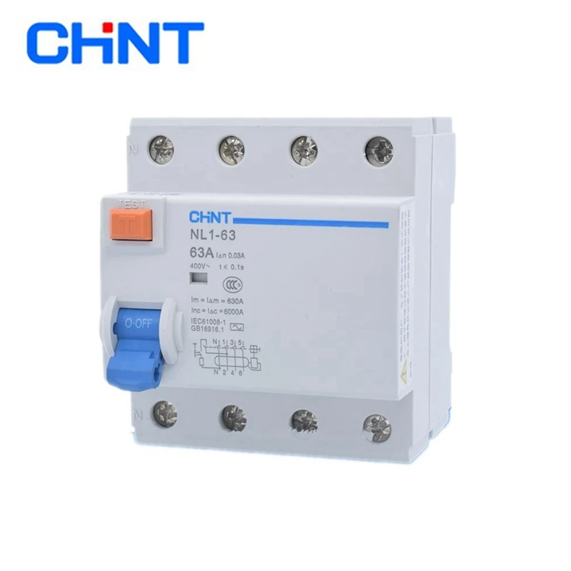 CHINT NL1-63 1P + N 2P 3P + N 4P 63A 40A 25A 30MA FI-SCHUTZSCHALTER 50HZ/ Thermomagnetic elektromagnetische leckage fehlerstrom schutz CE