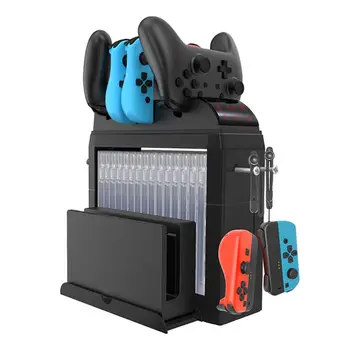 

OOTDTY Storage Bracket Game Card Disc Holder Handle Rack for NS Switch Game Console