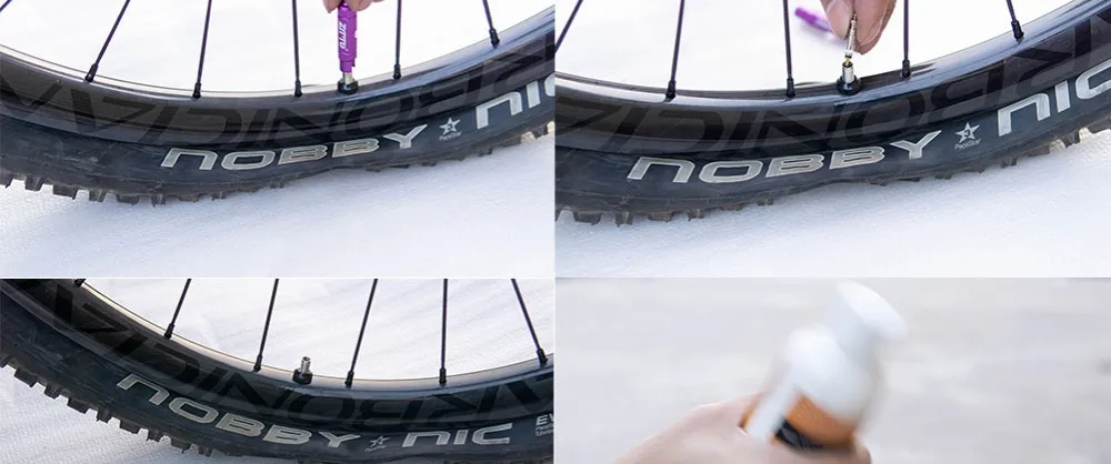 Бескамерный герметик инжектор для MTB дорожный велосипед бескамерные шины Усть шины без труб Горячая