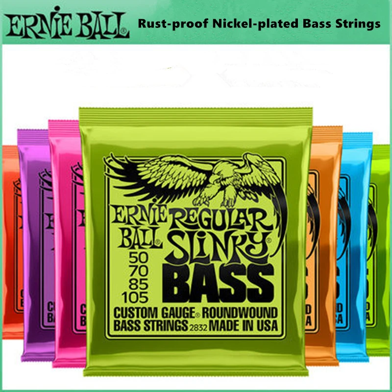 Ernie Ball Bass Strings Hybrid Slinky Nickelplated Rustproof 5 4 Bass Strings Musical
